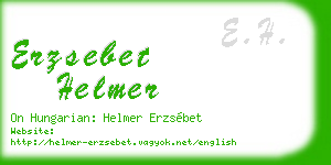 erzsebet helmer business card